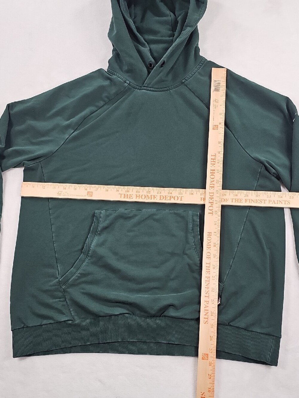 Greatness is a Process Green Men's Hoodie w/ Kangaroo Pocket Missing Drawstring - Picture 8 of 8